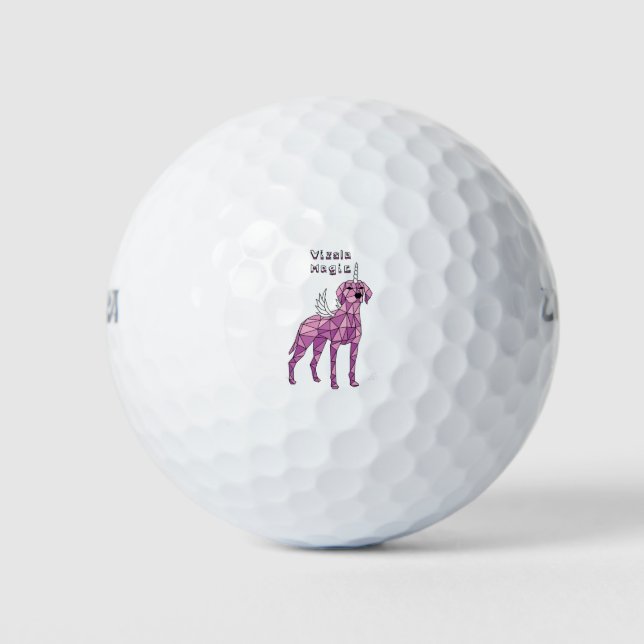 Pelotas De Golf Vizsla Magic Unicorn Pegasus (Anverso)
