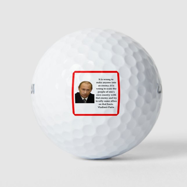 Pelotas De Golf Vladimir Putin (Anverso)