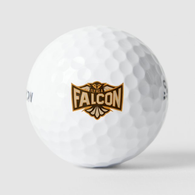 Pelotas De Golf Volar Como Un Halcón Sepia (Anverso)