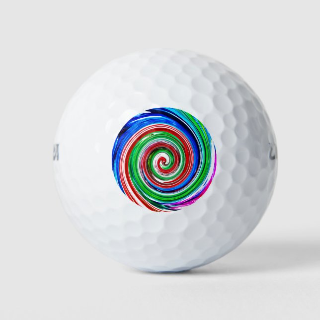 Pelotas De Golf Vórtice colorido (Anverso)