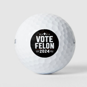 Pelotas De Golf Vota Felón Trump 2024 Voto de Elección Divertida 