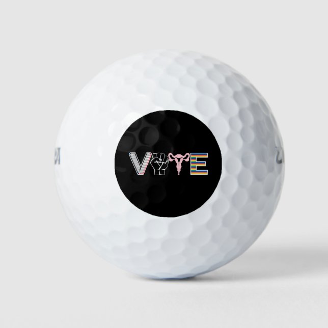 Pelotas De Golf Vota libros prohibidos Derechos reproductivos BLM  (Anverso)