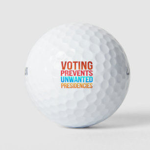 Pelotas De Golf Votación previene elecciones presidenciales no des