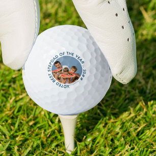 Pelotas De Golf Votado mejor padrastro del año   Foto redonda