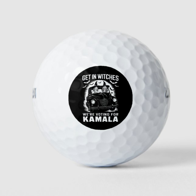 Pelotas De Golf Votamos por Kamala Halloween (Anverso)