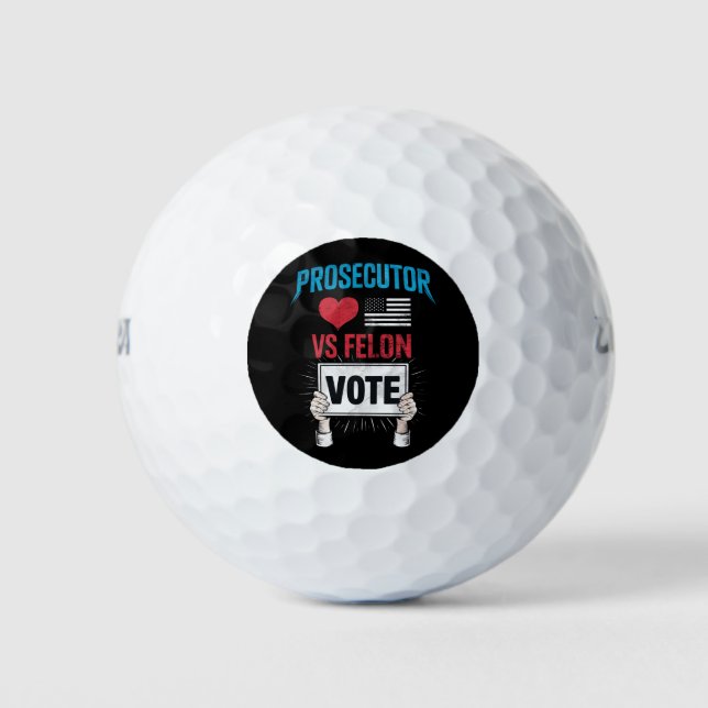 Pelotas De Golf Voto de Fiscal vs Felón (Anverso)
