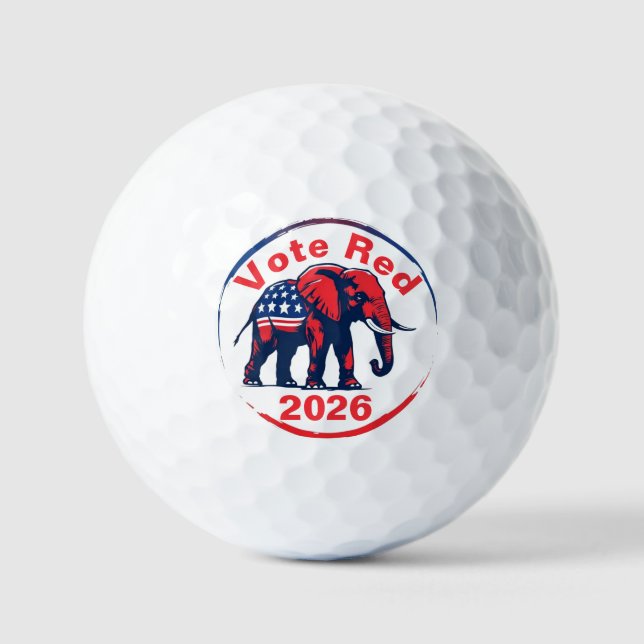 Pelotas De Golf Voto rojo 2026 (Anverso)