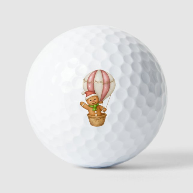 Pelotas De Golf ¡Vuela Alto Esta Navidad! Jengibre (Anverso)