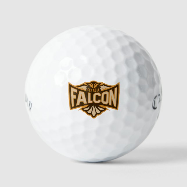 Pelotas De Golf Vuela Como Un Halcón Sepia (Anverso)