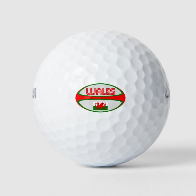 Pelotas De Golf Wales Rugby Ball (Anverso)