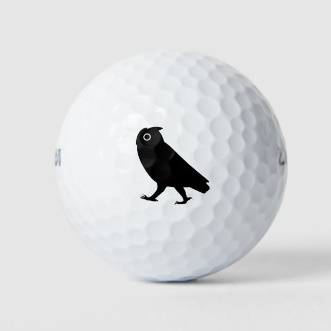 Pelotas De Golf Walking Owl Silhouette (Anverso)