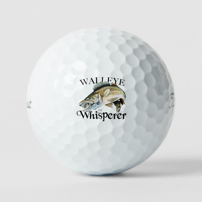 Pelotas De Golf Walleye Whisperer Golf Balls (Anverso)