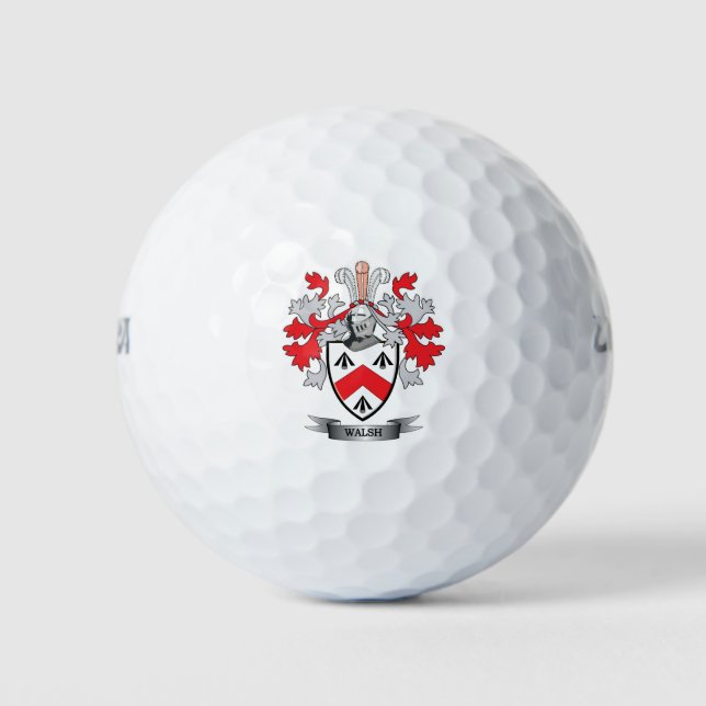 Pelotas De Golf Walsh Coat of Arms (Anverso)