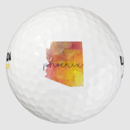 Pelotas De Golf Watercolor Phoenix Arizona