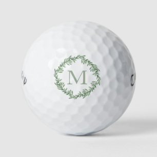 Pelotas De Golf Watercolor Rosemary Wreath Golf Balls