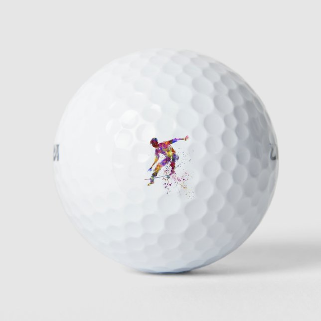 Pelotas De Golf watercolor skater (Anverso)