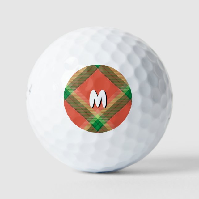 Pelotas De Golf Watermelon Tartan Golf Balls (Anverso)