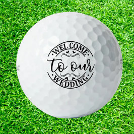 Pelotas De Golf  Wedding Welcome  
