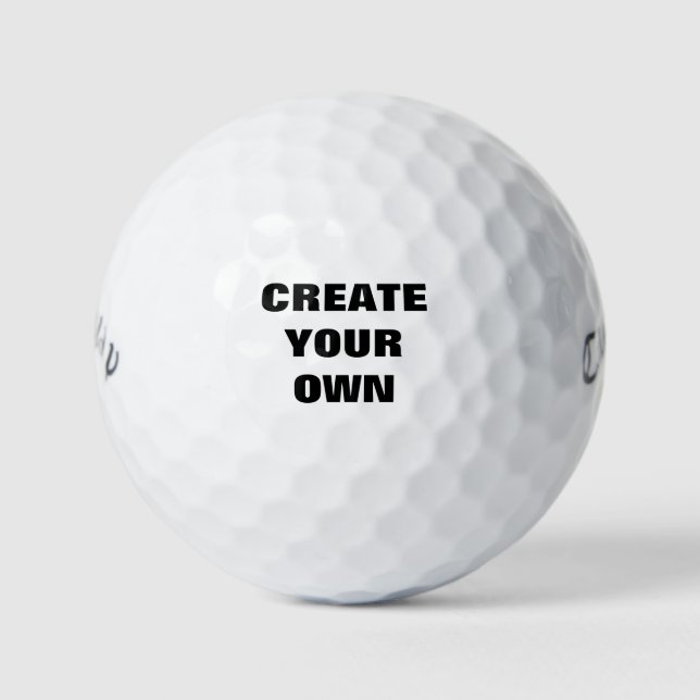 Pelotas De Golf White Golf Ball - Añade tu propio diseño (Anverso)
