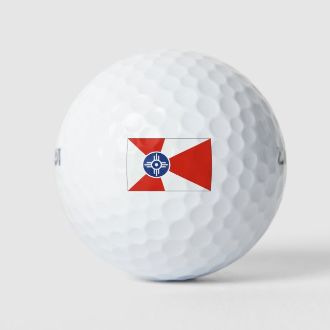 Pelotas De Golf Wichita KS Bandera TIC (Anverso)