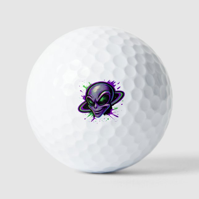 Pelotas De Golf Wicked Shot Alien (Anverso)