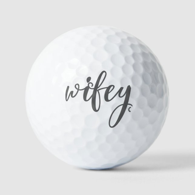 Pelotas De Golf Wifey Golf Balls (Anverso)