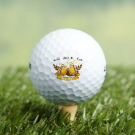 Pelotas De Golf Will GOLF para la cerveza | PERSONALIZABLE