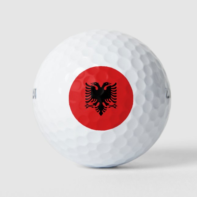 Pelotas De Golf Wilson Golf Ball con bandera de Albania (Anverso)