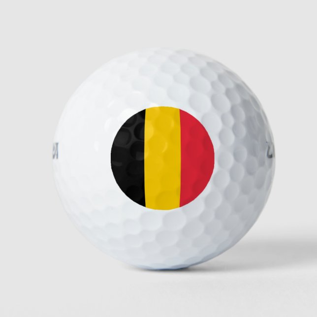 Pelotas De Golf Wilson Golf Ball con bandera de Bélgica (Anverso)