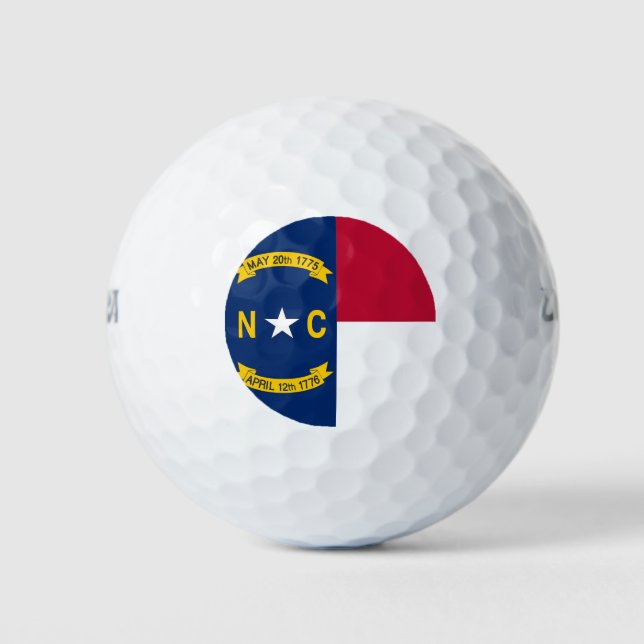 Pelotas De Golf Wilson Golf Ball con bandera de Carolina del Norte (Anverso)