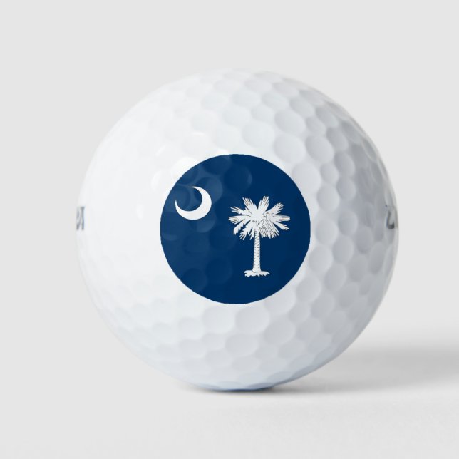 Pelotas De Golf Wilson Golf Ball con bandera de Carolina del Sur (Anverso)