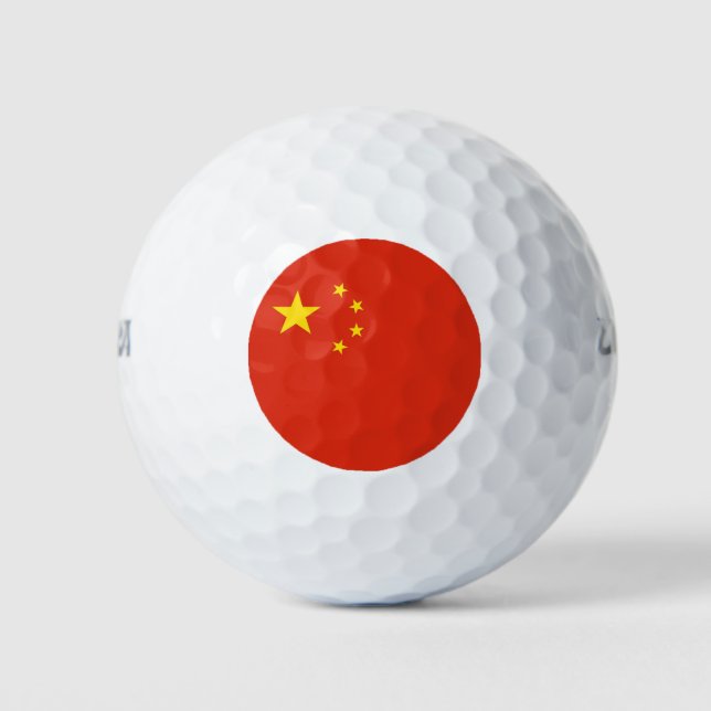 Pelotas De Golf Wilson Golf Ball con bandera de China (Anverso)