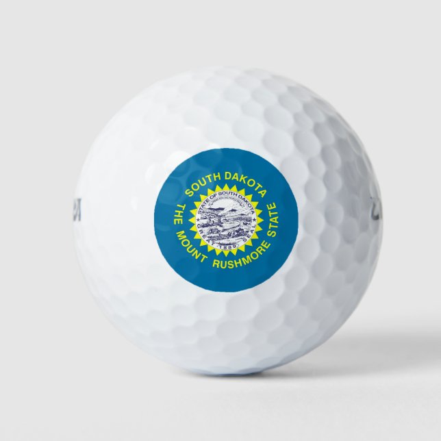 Pelotas De Golf Wilson Golf Ball con bandera de Dakota del Sur (Anverso)
