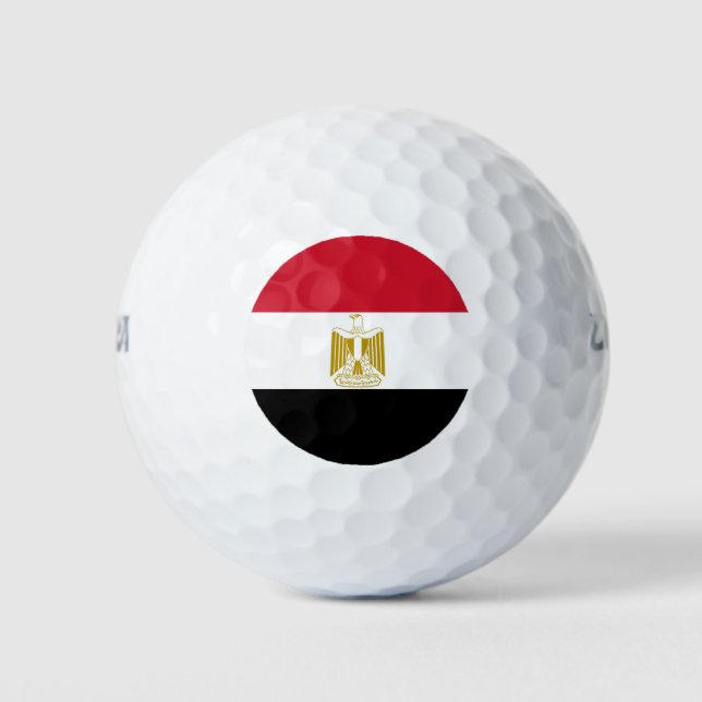 Pelotas De Golf Wilson Golf Ball con bandera de Egipto (Anverso)
