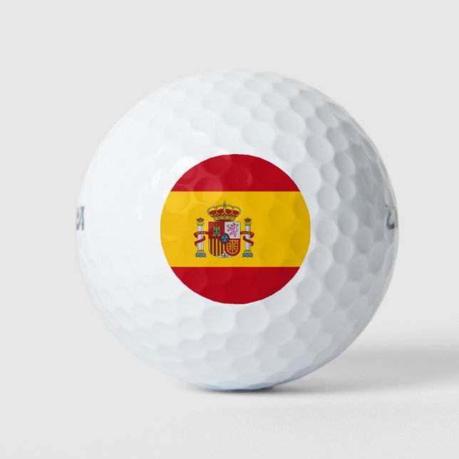 Pelotas De Golf Wilson Golf Ball con bandera de España (Anverso)