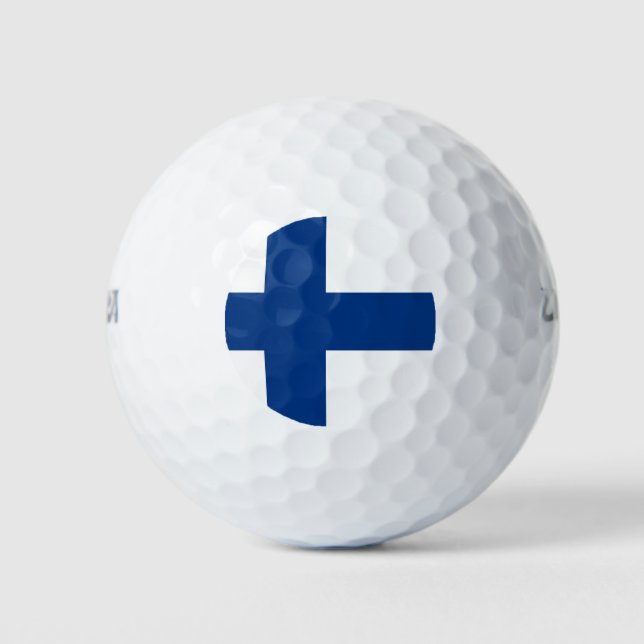 Pelotas De Golf Wilson Golf Ball con bandera de Finlandia (Anverso)