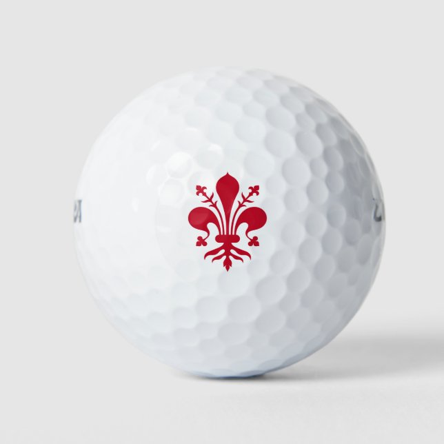Pelotas De Golf Wilson Golf Ball con bandera de Florencia, Italia (Anverso)
