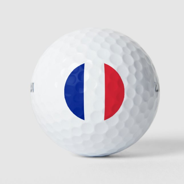 Pelotas De Golf Wilson Golf Ball con bandera de Francia (Anverso)