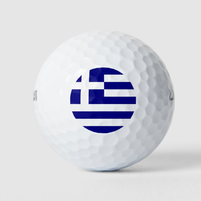Pelotas De Golf Wilson Golf Ball con bandera de Grecia (Anverso)