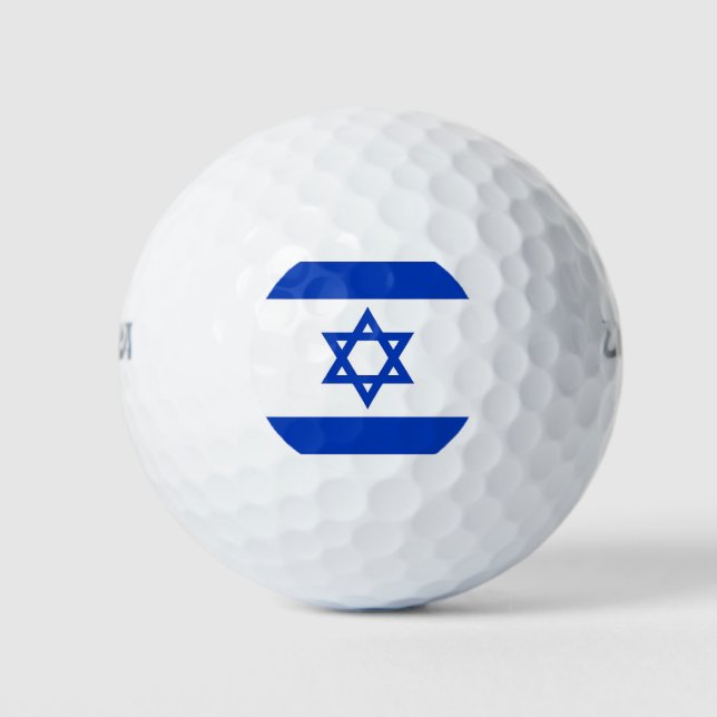 Pelotas De Golf Wilson Golf Ball con bandera de Israel (Anverso)