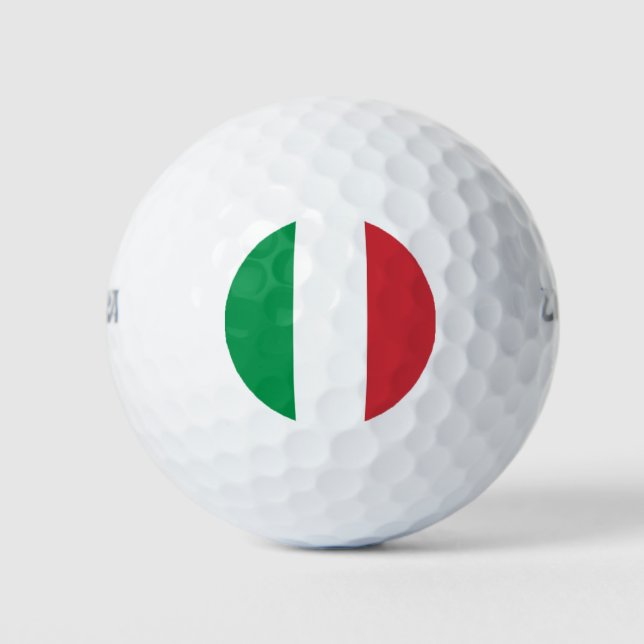 Pelotas De Golf Wilson Golf Ball con bandera de Italia (Anverso)