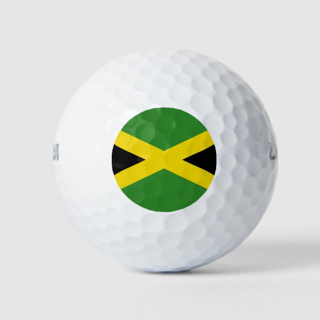 Pelotas De Golf Wilson Golf Ball con bandera de Jamaica (Anverso)