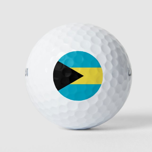 Pelotas De Golf Wilson Golf Ball con bandera de las Bahamas (Anverso)