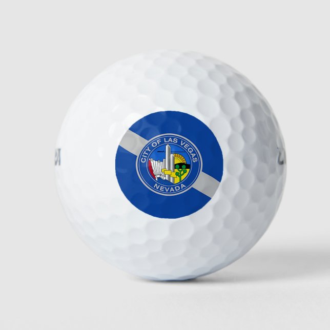 Pelotas De Golf Wilson Golf Ball con bandera de Las Vegas (Anverso)
