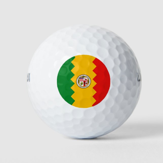 Pelotas De Golf Wilson Golf Ball con bandera de Los Ángeles, Estad (Anverso)