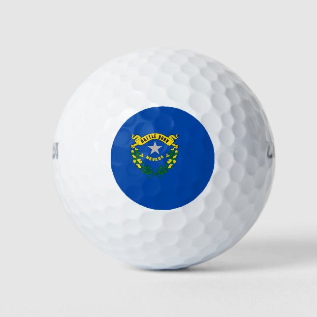 Pelotas De Golf Wilson Golf Ball con bandera de Nevada (Anverso)