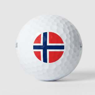 Pelotas De Golf Wilson Golf Ball con bandera de Noruega
