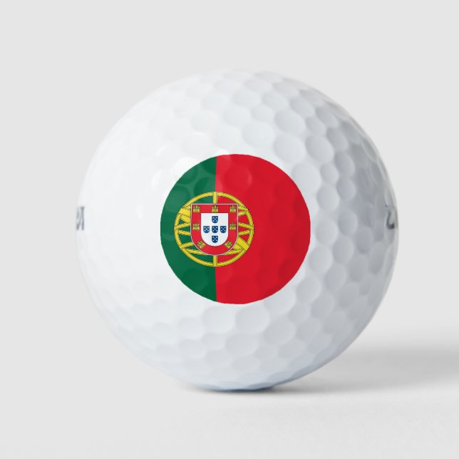 Pelotas De Golf Wilson Golf Ball con bandera de Portugal (Anverso)