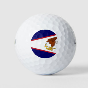 Pelotas De Golf Wilson Golf Ball con bandera de Samoa Americana