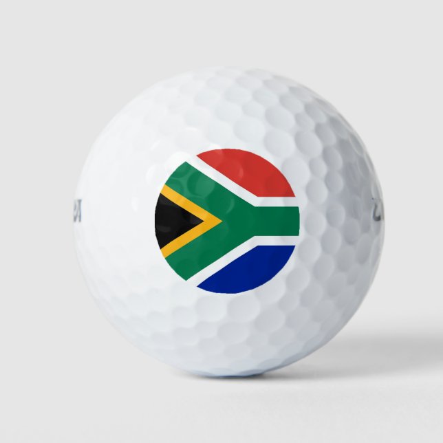 Pelotas De Golf Wilson Golf Ball con bandera de Sudáfrica (Anverso)